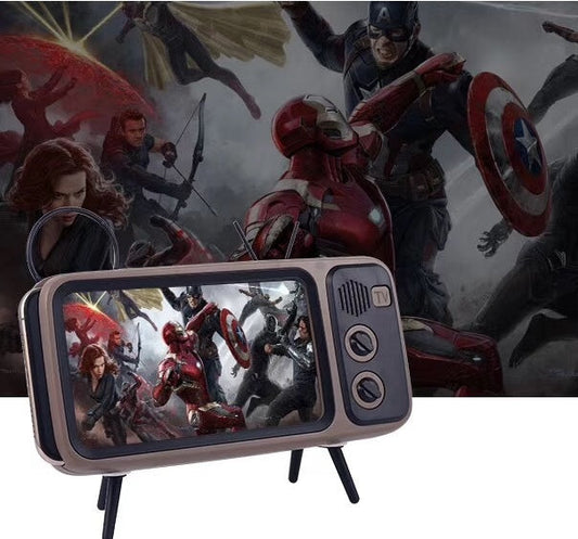 Retro TV mini portable audio for comfort and relaxation