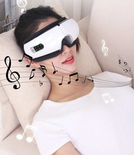Smart eye massager designed to relieve eye strain and fatigue