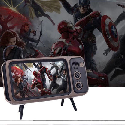 Retro TV mini portable audio for comfort and relaxation 