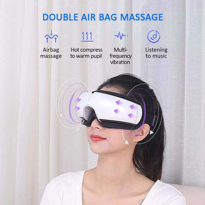 Smart eye massager designed to relieve eye strain and fatigue