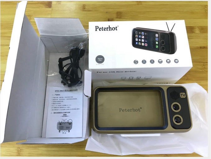 Retro TV mini portable audio for comfort and relaxation 