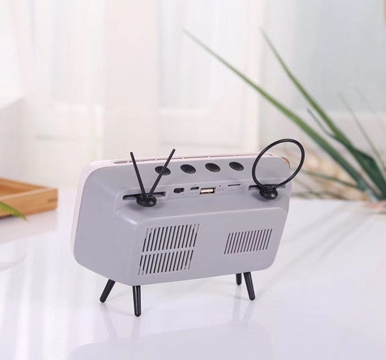 Retro TV mini portable audio for comfort and relaxation 