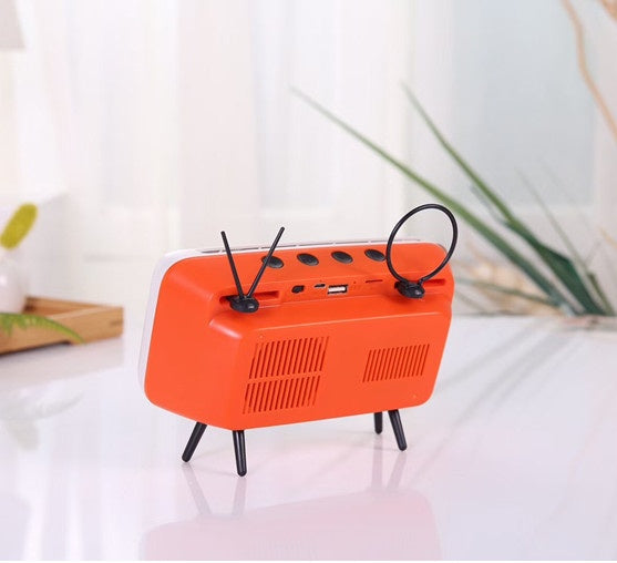 Retro TV mini portable audio for comfort and relaxation 