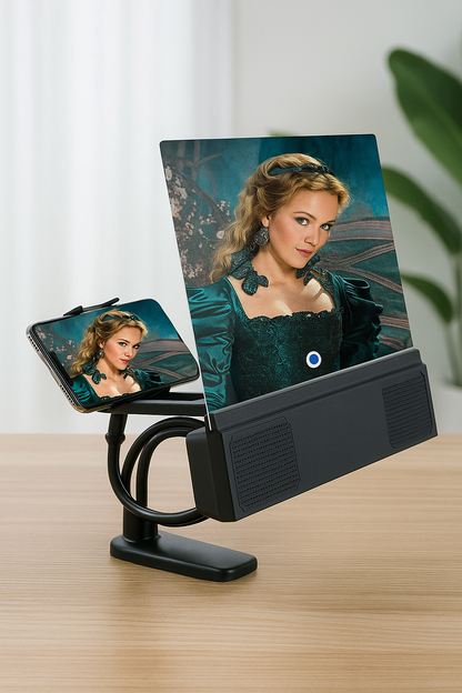 Mobile Phone Screen Amplifier Audio Support