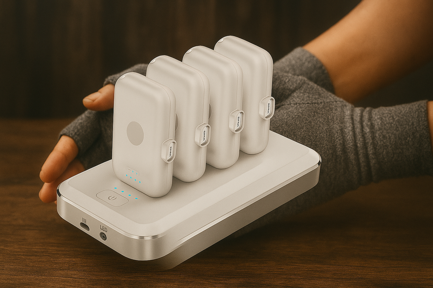 Magnetic charging treasure mini capsule mobile power