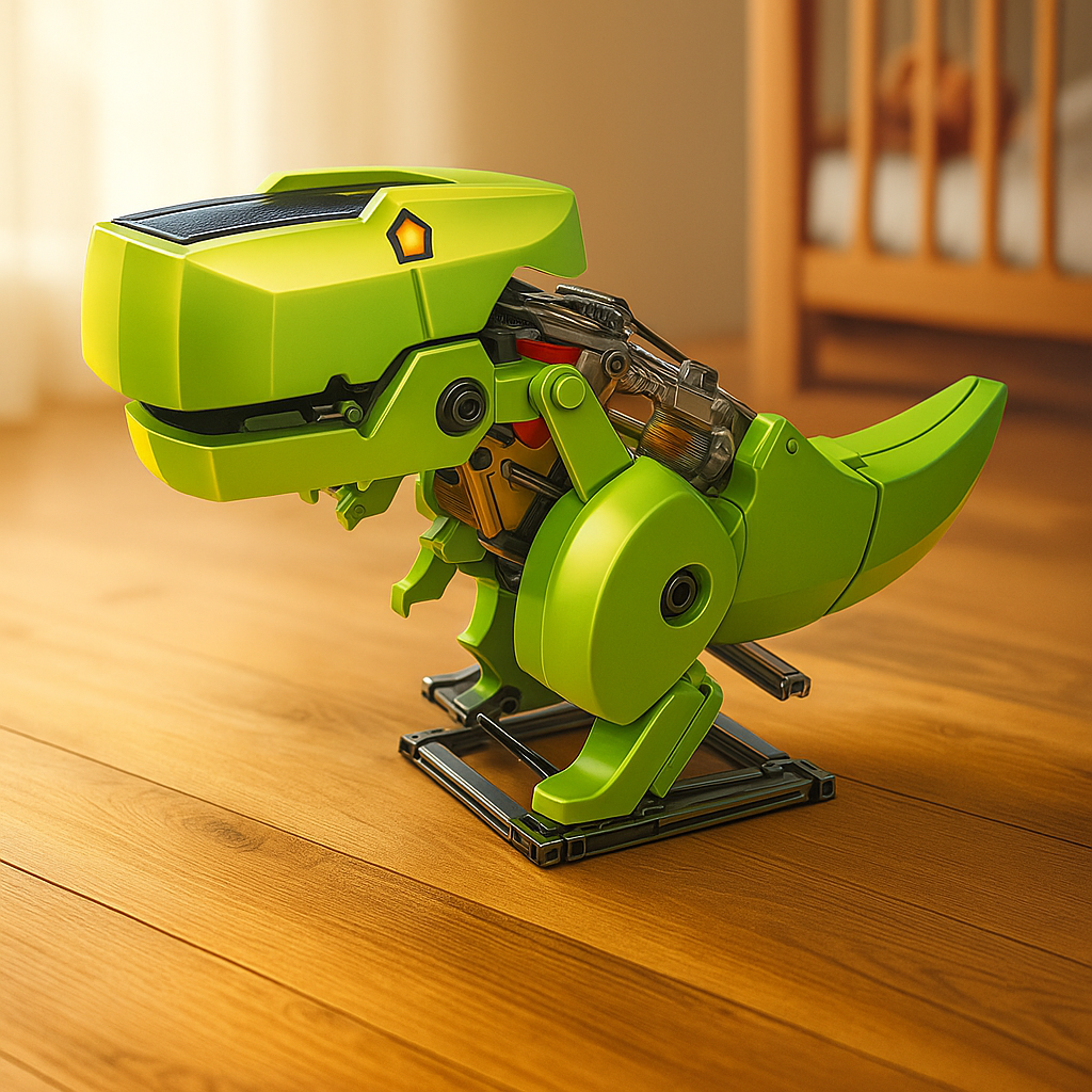 High Tech DIY 4in1 Transforming Solar Powered DinoRobot