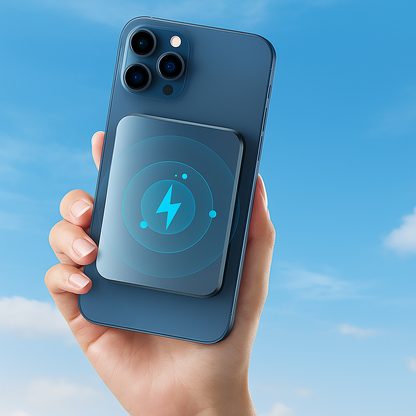 Applicable To12 Wireless Magnetic Charging Power Bank Mobile Power Supply