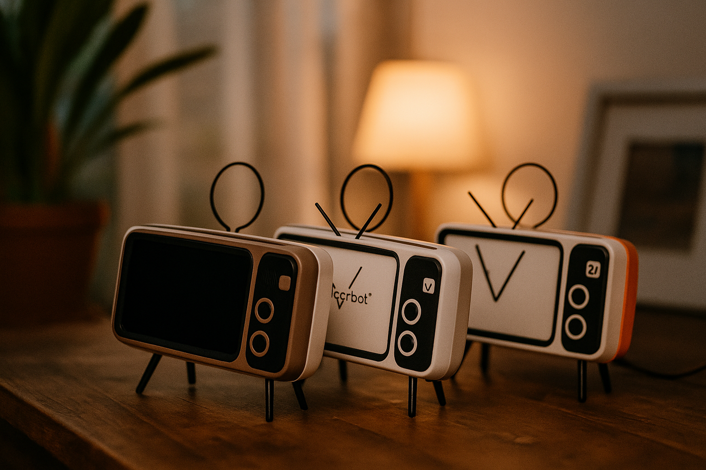 Retro TV mini portable audio